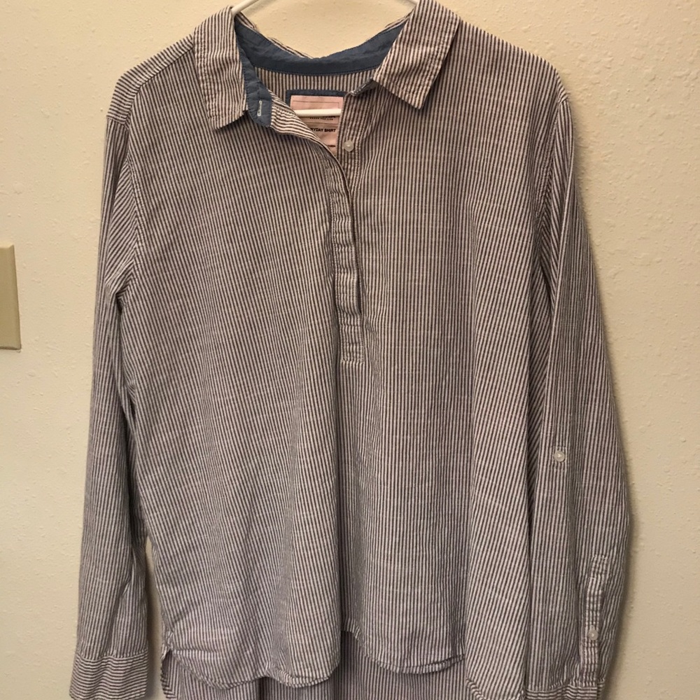 half button up blouse